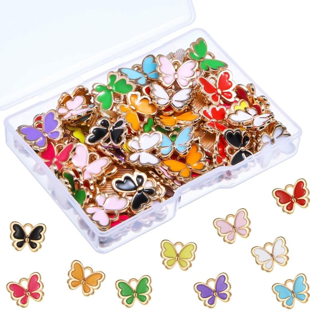 Butterfly Charms for Jewelry Making DIY Supplies - Picture 1 of 7